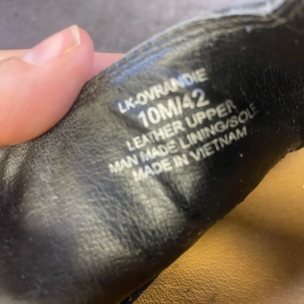 Lucky Brand Black Leather Block Heal Open Toe Sandal Size 10 - Picture 9 of 10